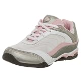Stride Rite Little Kid/Big Kid SuperBall Low Profile Lace Sneaker,White/Pewter/Powder Pink,6.5 W US Big Kid