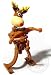 Rudy Noggin Bop Reindeer : Plastic Wind Up