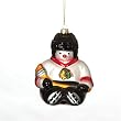 Chicago Blackhawks NHL Glass Snowman Ornament (5.5")