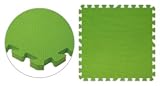 SoftFloors 4' x 4' Lightweight Foam Floor - Lime Green