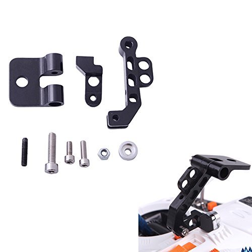 TOMTOP CNC Aluminum Alloy FPV Monitor Mount Bracket Holder for Walkera JR Crosswise Transmitters Black