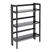 Folding 3-Shelf Unit - Black