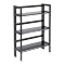 Folding 3-Shelf Unit - Black