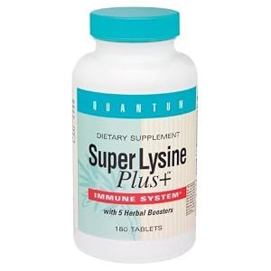 Super Lysine Plus Cold Sore Treatment 180 tabs by Quantum