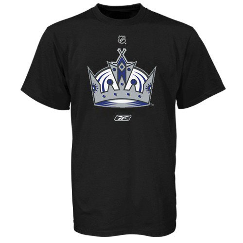 NHL Men's Los Angeles Kings Primary Logo T-Shirt (Black, Small)