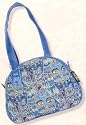 INDIGO CATS Cat Laurel Burch Tapestry HALF MOON TOTE BAG Purse Handbag New