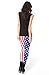Ensasa Women's Fashion Digital Print American Flag USA Spandex Strenchy Leggings
