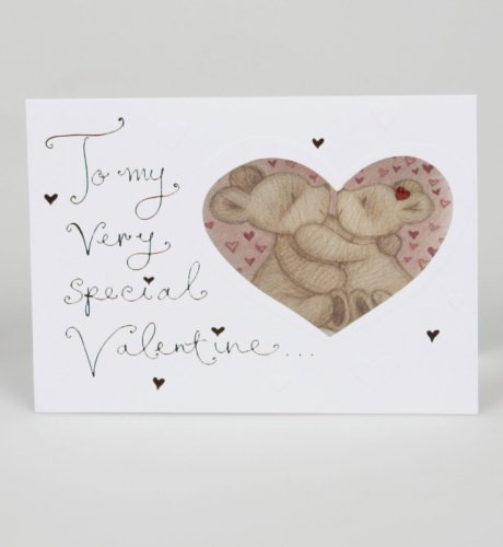 Bingley Bear Hand-Finished Valentine Card