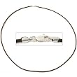 Leather Cord Necklace Brown 16"