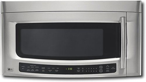 LG LMVM2075ST 2.0 cu. ft. Over-the-Range Microwave Oven with 1,000 Cooking Watts, Sensor Cook Technology and 300 CFM Vent Air Flow: Stainless Steel