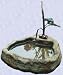 bronze tree frog statue home garden basin sculpture New