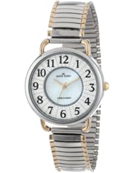 Anne Klein Womens 10/9111MPTT Easy-to-Read Silver-Tone Expansion Bracelet Watch