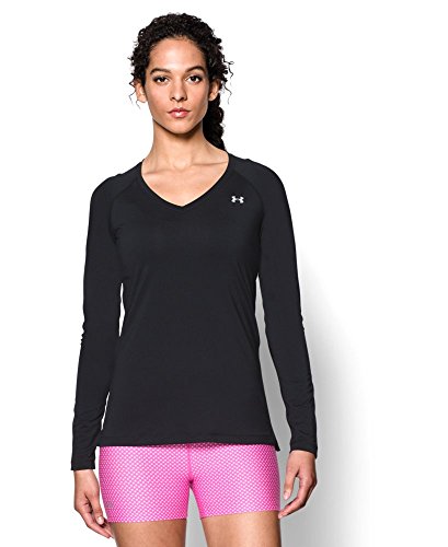 Under Armour Women's HeatGear Armour Long Sleeve, Black (001), Small