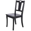 Adams Keyhole Side Chair - Soft Black