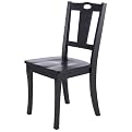 Adams Keyhole Side Chair - Soft Black