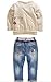 Kids Baby Girl Children Floral Long T-shirt Top+Jean Pants Set Outfit