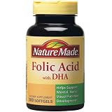 Nature Made Folic Acid 600 mcg with DHA -300 Softgels