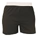 Black solid color jersey elastic waist comfortable unisex boxer boxer shorts leisure, no fly,