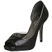Jessica Simpson Women's Josette Peep Toe D'orsay,Black Western,6 M US
