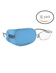 Health and Beauty: FCAROLYN 6pcs Eye Patch for Glasses to Treat Lazy Eye / Amblyopia / Strabismus,Blue - FCAROLYN
