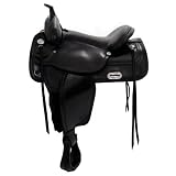 16"17" Black Tex Tan Flex Pleasure Saddle