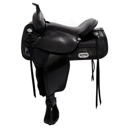 1617 Black Tex Tan Flex Pleasure Saddle