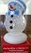 Computer Topper Christmas Lighted Snowman Blue