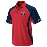 Minnesota Twins Majestic Firefist Red Performance Polo Shirt