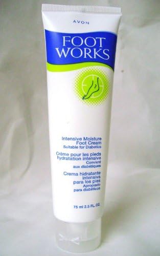 Avon Foot Works Intensive Moisture Foot Cream Suitable for Diabetics 2.5 Fl. Oz. 75 Ml