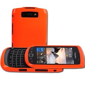 Shop4 Bright Orange Hard Hybrid Shell Case Cover for the BlackBerry 9800 and 9810 Torch Mobile Phone