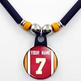 Kansas City Chiefs Jersey Necklace Personalized with Your Name and Number