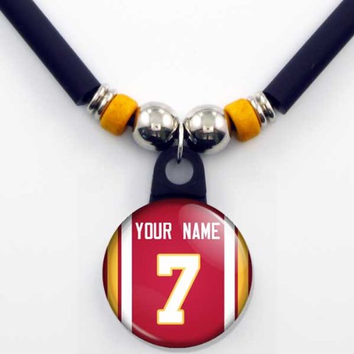 Kansas City Chiefs Jersey Necklace Personalized with Your Name and Number
