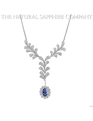 2.15ct. Natural Untreated Blue Sapphire Necklace.