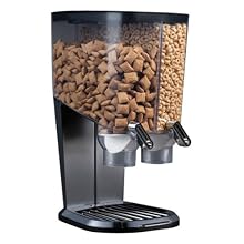 Rosseto EZ-SERV100 2-1/5-Gallon Cereal-and-Snack Dispenser, Black and Chrome