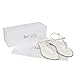 SheSole Womens Pu Leather Flat Sandals Rhinestone Beach Wedding Evening Dress Shoes