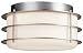 Forecast F8492-41NV Hollywood Hills - Two Light Outdoor Flush Mount, Vista Silver Finish - Etched White Opal Glass