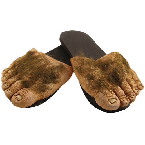 Big Hairy Feet Slippers Hobbit Big Foot Houseshoe Shire Monster Funny Shoes
