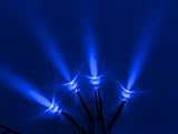 Vision X HIL-SLB 4 Pack Single 12 Volt LED'S with 3 Foot Cord Blue