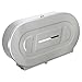 Bobrick 2892 ClassicSeries 304 Stainless Steel Surface-Mounted Twin Jumbo-Roll Toilet Tissue Dispenser, Satin Finish, 20-1316