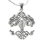 Large Celtic Knot Tree of Life Sterling Silver Pendant 18" Chain Necklace