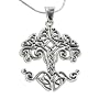 Large Celtic Knot Tree of Life Sterling Silver Pendant 18" Chain Necklace