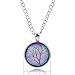 LUREME Time Gem Series Silver Tone Chain Disc Charm Necklace for Girls and Women (01002593-parent)