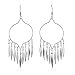 Western Style Sterling Silver Chandelier Earrings