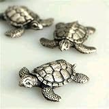 Miniature Tropical Reef Sea Turtle Pewter Sealife Decor