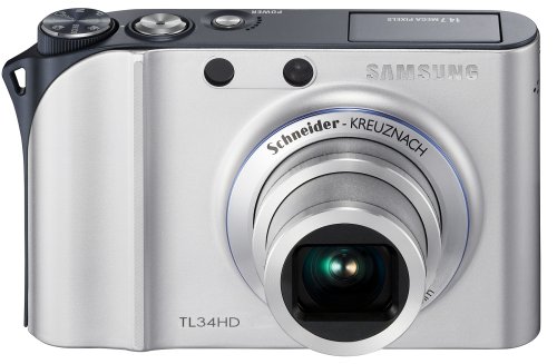 Samsung TL34HD 14.7MP Digital Camera with 3.6x Schneider Optical Image Stabilized Zoom (Silver)