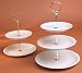 Pillivuyt 999601 3-Tiered Cake Plate - 6.5 Inch, 7.75 Inch, 9.5 Inch Plates