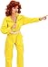 TV Store Yellow Ladies Halloween Costume Jumpsuit Ninja-Inspired Super Hero Cosplay Outfit