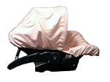 Custom Infant Car Seat Cover- Sew Precious Baby- Light Pink- Choose Your Accent Color!
