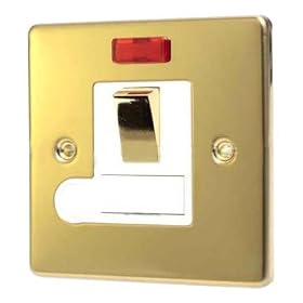 POLISHED BRASS SWITCHED SPUR UNIT C419PBW