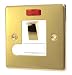 POLISHED BRASS SWITCHED SPUR UNIT C419PBW
